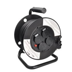 SOLIGHT Prodlužovací kabel na bubnu - 4 zásuvky 25m PB33