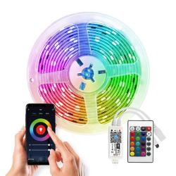 SOLIGHT Smart LED pásek 12V 90LED/m IP65 20W/5m RGB WM57 WiFi SOLIGHT Smart LED pásek 12V 90LED/m IP65 20W/5m RGB WM57 WiFi