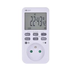 SOLIGHT Spínací zásuvka DT33 digitální týdenní