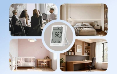 Sonoff AirGuard CO2 SAWF-08P WiFi LCD měřič kvality vzduchu