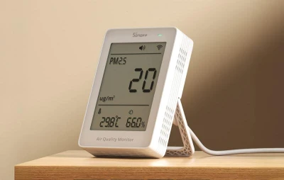 Sonoff AirGuard PM2.5 SAWF-07P WiFi LCD monitor kvality vzduchu