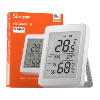 Sonoff AirGuard TH SNZB-02DR2 bílý ZigBee LCD snímač teploty a vlhkosti