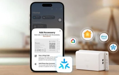 Sonoff Basic R5 Gen5 bílý Wi-Fi Matter 10A vypínač, balení po 4 kusech