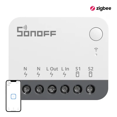 Sonoff ZBMINIR2 bílý chytrý ZigBee minipřepínač