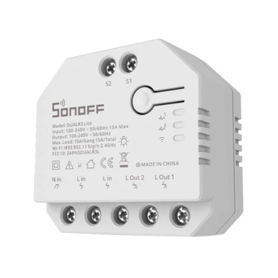 Sonoff Chytrý přepínač Wi-Fi Dual R3 Lite