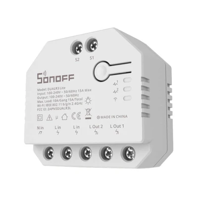 Sonoff Chytrý přepínač Wi-Fi Dual R3 Lite
