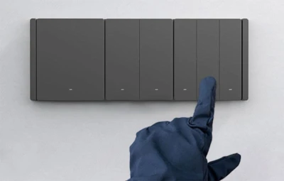Sonoff Chytrý WiFi nástěnný spínač M5-1C-80 (1kanálový, pro rám, grafitový)