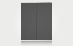 Sonoff Chytrý WiFi nástěnný spínač M5-2C-80 (2kanálový, pro rám, grafitový)