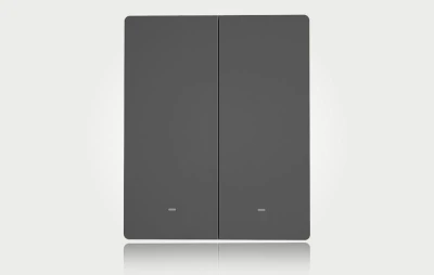 Sonoff Chytrý WiFi nástěnný spínač M5-2C-80 (2kanálový, pro rám, grafitový)