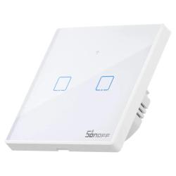 Sonoff Dotykový spínač osvětlení WiFi + RF 433 T2 EU TX (2-kanálový)