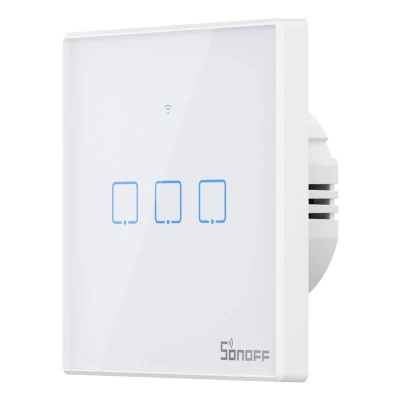 Sonoff Dotykový spínač WiFi + RF 433 T2 EU TX (3 kanály)
