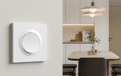 Sonoff MINI-2GS-E Matter bílý dvoukanálový nástěnný spínač