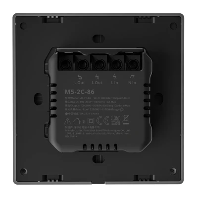 Sonoff Inteligentní scénický nástěnný vypínač WiFi M5 2C (2-kanálový)