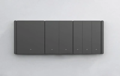 Sonoff Chytrý WiFi nástěnný spínač M5-3C-80 (3kanálový, pro rám, grafitový)