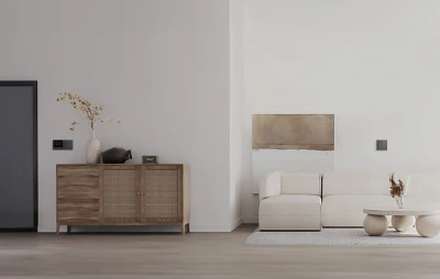 Sonoff Chytrý WiFi nástěnný spínač M5-3C-80 (3kanálový, pro rám, grafitový)
