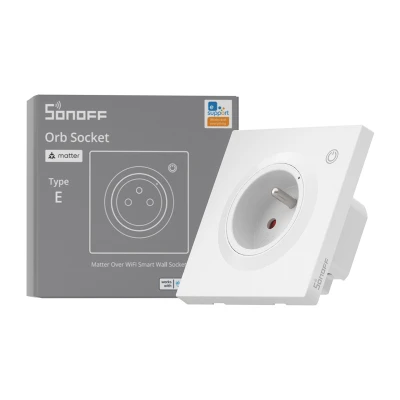 Sonoff WS01TPE-E typ E bílá inteligentní WiFi zásuvka