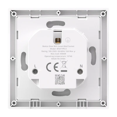 Sonoff WS01TPE-E typ E bílá inteligentní WiFi zásuvka