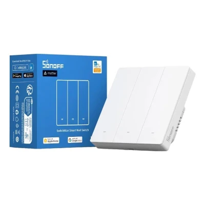 Sonoff M5-3C-86W Inteligentní nástěnný vypínač Matter (3kanálový)