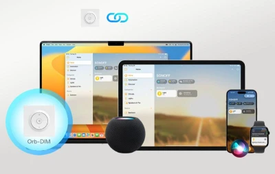 Sonoff MINI-DIM-E Orb-DIM bílý inteligentní WiFi nástěnný vypínač/stmívač