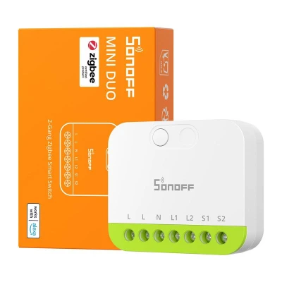 Sonoff MINI-ZB2GS bílý dvoukanálový mini přepínač ZigBee