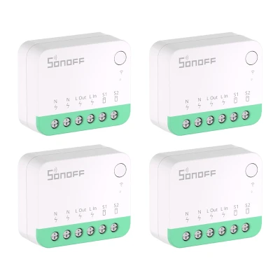 Sonoff MINIR4M Extreme bílý Wi-Fi spínač s podporou Matter, 4 ks