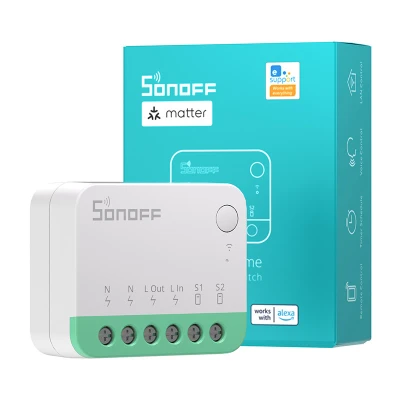 Sonoff MINIR4M Matter chytrý WiFi mini spínač (HomeKit, SmartThings, Home Assistant)