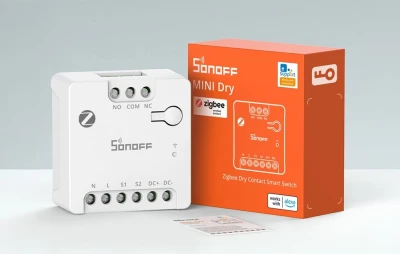 Sonoff MINI-ZBD Zigbee bílý modul spínače se suchým kontaktem