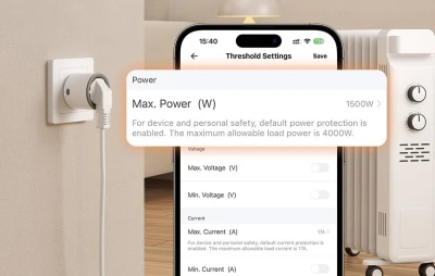 Sonoff S60ZBTPF bílá ZigBee chytrá zásuvka (2ks)