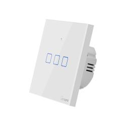 Sonoff T1EU3C-TX bílý chytrý WiFi vypínač 3kanálový