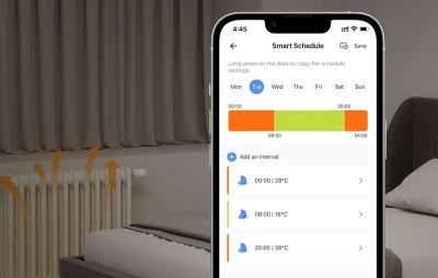 Sonoff TRVZB bílá ZigBee termostatická hlavice, balení po 4 kusech