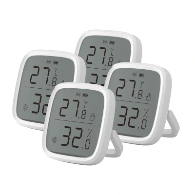 Sonoff SNZB-02D bílý ZigBee snímač teploty a vlhkosti, sada 4 ks