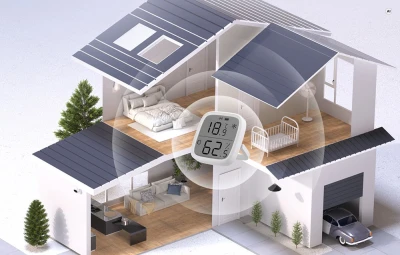 Sonoff SNZB-02D bílý ZigBee snímač teploty a vlhkosti, sada 4 ks