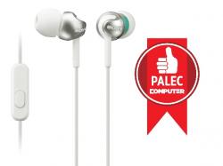SONY MDR-EX110AP Sluchátka do uší s mikrofonem, rozsah 5 až 24000 Hz - White