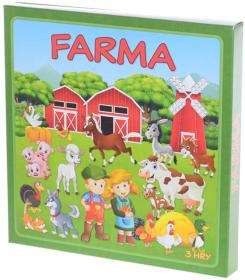 Soubor her Farma 3v1 Černý Petr/Pexeso/Domino (společenská hra) Soubor her Farma 3v1 Černý Petr/Pexeso/Domino (společenská hra)