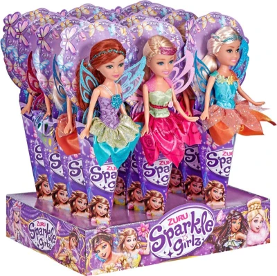 Sparkle Girlz Panenka víla s křídly v kornoutku 4 druhy