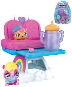 Spin Master Hatchimals set 2 zvířátka s jídelní židličkou a doplňky ve vajíčku