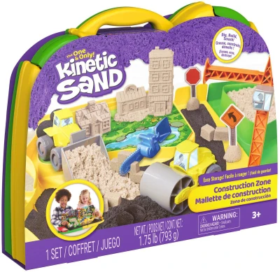 Spin Master Kinetic Sand kreativní set tekutý písek s doplňky v kufříku