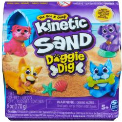 Spin Master Kinetic Sand pejsek v boudě herní set kinetický písek 4 druhy