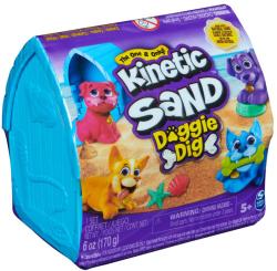 Spin Master Kinetic Sand pejsek v boudě herní set kinetický písek 4 druhy