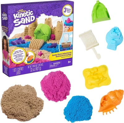 Spin Master Kinetic sand písčitá pláž kreativní set tekutý písek s nástroji