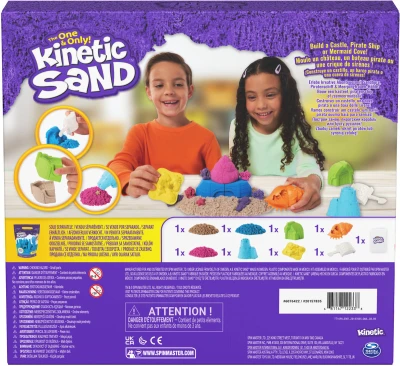 Spin Master Kinetic sand písčitá pláž kreativní set tekutý písek s nástroji