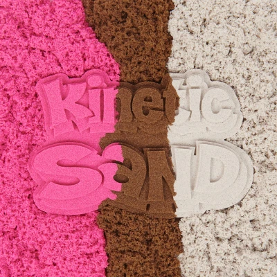 Spin Master Kinetic Sand tekutý písek zmrzlina s lopatkou v kelímku 3 barvy