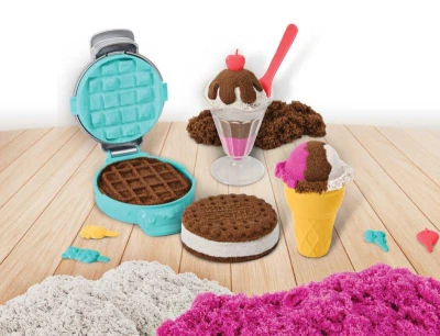 Spin Master Kinetic Sand výroba zmrzlin kreativní set magický písek s nástroji