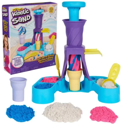 Spin Master Kinetic Sand zmrzlinárna kreativní set tekutý písek s nástroji