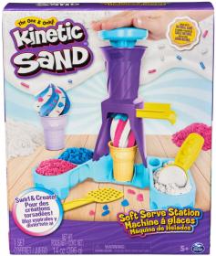Spin Master Kinetic Sand zmrzlinárna kreativní set tekutý písek s nástroji
