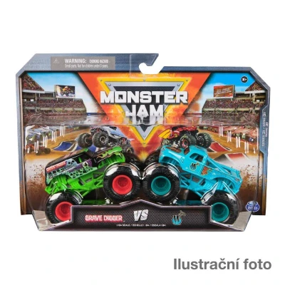 Spin Master Monster Jam auto kovové Monster Truck set 2ks různé druhy