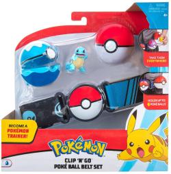 Spin Master ORBICO Clip and Go Poké Ball Belt set pás se 2 míčky a postavičkou Pokémon