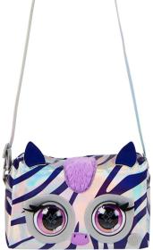 Spin Master Purse Pets interaktivní metalická kabelka Zebra mrká na baterie Zvuk