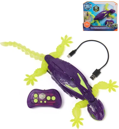 Spin Master RC Gekon lezoucí po stěnách svítící ve tmě na baterie Světlo