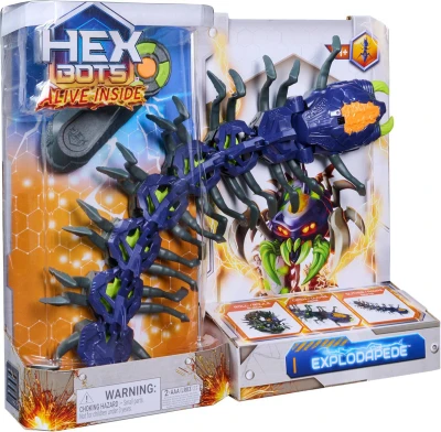Spin Master RC Stonožka vystřelující Hex Bots na baterie Světlo
